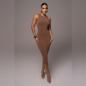 JLUXLABEL Pecan Jacqui Midi Dress